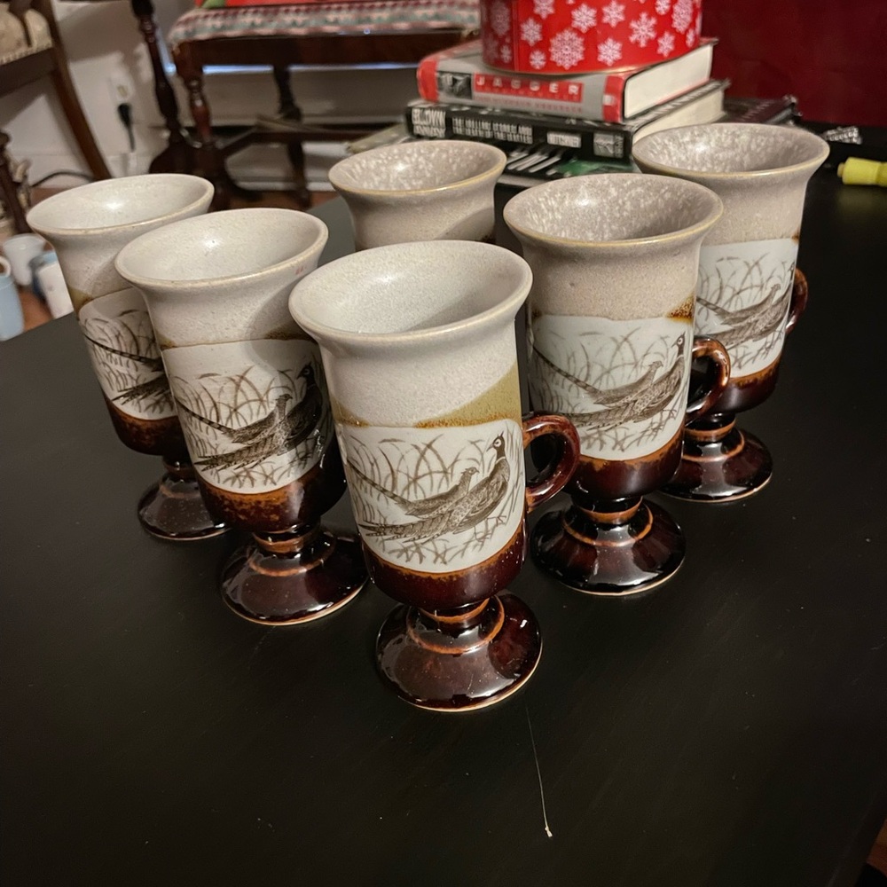 Beautiful set of 6 Vintage Irish Coffee Mugs